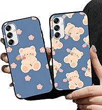 2 Pack Kawaii Bear Flower Phone Cases for Samsung Galaxy S7 Case Soft Slim Shockproof Protective for Women Men Phone Cover Funda for Samsung S7 5.1 Inch