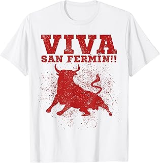 Viva San Fermín, Spanish bull running, Pamplona 2025 T-Shirt