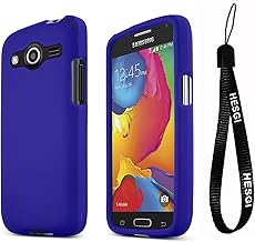 Galaxy Avant Case [Dark Blue] Slim Grip Rubberized Hard Plastic Case for Samsung Galaxy Avant (2014)