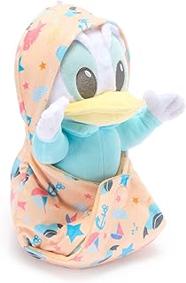 Disney Store Official Donald Duck Plush with Blanket Pouch - Disney Babies Plushy in Baby Swaddle - Toy for Those who Love Plush Figure Toys, Cute Plushies, & Baby Stuffed Animals - 11 Inches