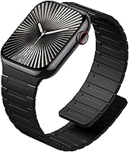 SNBLK Magnetic Watchband Compatible with Apple Watch for Men 44mm 45mm 46mm 49mm 42mm 41mm 40mm 38mm Women, Silicone Sport Strong Magnet Strap for iWatch Series 11 Ultra 3 Ultra 2 Se 10 9 8 7 6 5 4 1