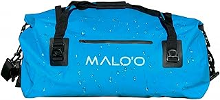 Malo’o Waterproof Dry Duffel, Heavy-Duty Roll Top Waterproof Gear Bag with Shoulder Strap & Molle Loops, Marine Duffel for Kayaking, Boating, Camping, Beach & Travel, Blue, 60L