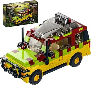 Jurassic Car Building Set, Dinosaur World Off-Road Vehicle Jurassic Movie Brick Toys (309 Pcs), Creative Gifts for Boy or Girs Kids Age 6+.