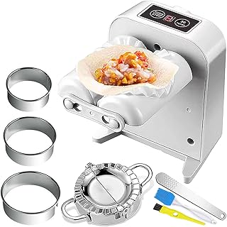 Electric Dumpling Maker Rechargeable Automatic Dumpling Maker Machine Mould 2 Modes,Household Easy Quick Dumpling Pierogi Maker Machine with Empanada Maker Press,Dough Cutter,Spoon