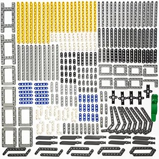 Technical Beam Set 266 Pieces - Chassis Frame Liftarm Beam Parts Piece Axles Connector for Technic Car STEM Engineering Building Brick Compatible with Major Brand Toys