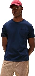 Men's Essential Short Sleeve Cotton Crewneck Pocket T-Shirt