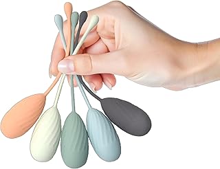 K-Fit Spiral Grip Kegel Weights System - Progressive Strength Training Set for Tightening Exercise, Medical-Grade Silicone, Ergonomic Design, Color-Coded System, for Women's Pelvic Health