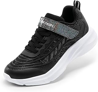 Girls Shoes Kids Tennis Sparkle Ease Running Athletic Lightweight Sneakers for Little/Big Kids Toddler