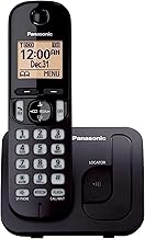 Cordless Phone, 1.6" Backlit Display, Call Block, Speakerphone, 10 Hours Talk Time, 1 Handset - KX-TGC200B (Black)