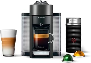 Vertuo Coffee and Espresso Machine by De'Longhi with Milk Frother, 1000 Milliliters, Graphite Metal