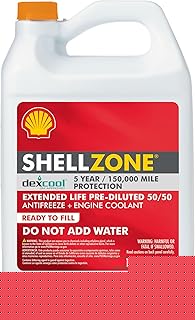 Zone Dex-Cool Extended Life ELC Antifreeze + Coolant, Pre-Diluted 50/50 (1 Gallon, Single Pack)
