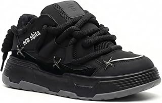 Men's and Women's Chunky Platform Sneakers, Y2K Aesthetic Unisex Dad Shoes, 2 inch Height Increasing Walking Shoes, Lightweight Breathable Athletic Fashion Trainers for Couples