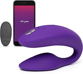 We-Vibe Sync 2 Couples Vibrator | Wearable Remote Control Vibrating Adult Sex Toy | App Controlled G Spot & Clitoral Stimulator | Dual Stimulation with 10 Speeds | Waterproof & Rechargeable | Purple