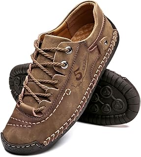Mens Leather Casual Shoes Comfortable Fashion Sneakers Loafers Lightweight Dress Walking Driving Shoes for Men(Size 7.5-13)