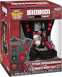 Funo Pop! Bitty Bots: Skibidi Toilet - Titan Speakerman - Parasitic Skibidi Toilet - 0.9 Inch and 4.7 Inch (11.9 Cm) - Television Collectable - Gift Idea - Toys for Kids & Adults
