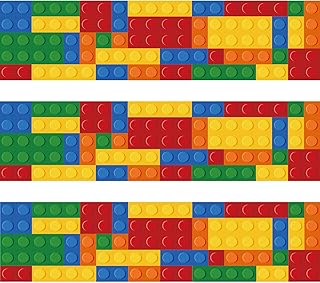 100 Feets Building Block Bulletin Board Borders Colorful Classroom Border Building Block Blackboard Straight Trim Borders for Bulletin Boards Desks Chalkboard Back to School Decoration