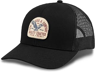 Mens Classic Style Logo Trucker Hat - Adjustable, Lightweight
