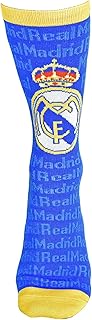 Maccabi Art Official Soccer Socks, Blue & Gold Trim, Stretch Athletic Crew Socks for Fans & Casual Wear - Size 9-13