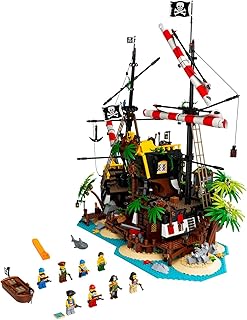 Ideas Pirates of Barracuda Bay 21322 Building Kit, Cool Pirate Shipwreck Model with Pirate Action Figures for Play and Display, Makes a Great Birthday (2,545 Pieces)