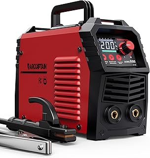 ARCCAPTAIN Stick Welder, [Large LED Display] 200A ARC/Lift TIG Welding Machine with Synergic Control, IGBT Inverter 110V/220V Portable MMA Welder Machine with Hot Start, Arc force and Anti-Stick