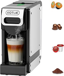19 Bar Single Serve Coffee Maker for K*cup, Nes Original,Dol*e Gusto,and Grounds, 34 Oz Reservoir with 7 Water Flow Settings, Ideal for Homes, Offices and RVs (ST-550)