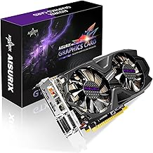 AISURIX GTX 1050 Ti 4G Graphics Card, 128 Bit GDDR5 PCI Express 3.0 Graphics Card, DVI VGA HDMI Low Profile Graphics Card with Freeze Fans (GTX 1050 ti)