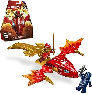 NINJAGO Kai’s Rising Dragon Strike Toy, Ninja Battle Toy Playset with Kai Ninja Minifigure, Building Set for Kids, Gift Idea for Boys and Girls Ninja Fans Aged 6 Years Old and Up, 71801