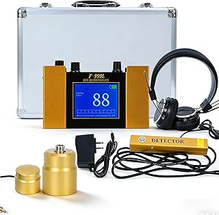 Underground Water Leak Detector, Adjustable Sensitivity Non-Destructive Metal/Plastic Water Pipe Leak Detector Locator for Commercial Residential Plumbing Floor Heating, Noise-Cancelling Headset