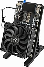 NerdQaxe++ 4.8TH/s Bitcoin Miner,BM1370 *4 ASIC Chips, Home Use BTC ASIC Miner, Open Source Solo Crypto Mining Machine, 2.4G Signal, Air-Cooled Fan and Power Supply