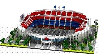 2026 Upgraded Football Stadium Micro Building Blocks Set 3800 PCS Soccer Architecture Model Kit Sports Arena Brick Toy Creative Desk Decor Collectible Gift for Adults Kids Teens Fans