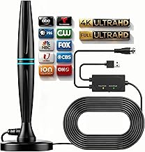 TV Antenna for Smart TV Indoor,TV Antenna for Local Channels,Support 4K 1080p with Signal Booster Antenna TV Digital HD Indoor & Outdoor-Cylindrical Antenna