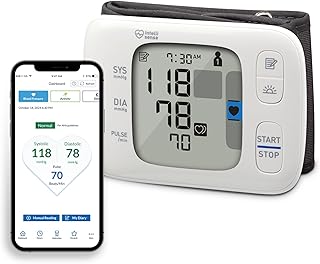 Gold Wireless Wrist Blood Pressure Monitor for Home Use - #1 Doctor & Pharmacist Recommended Brand - Clinically Validated - Connect App
