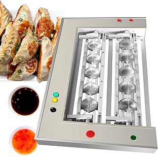 TXMACHINE® semi-automatic Dumpling machine electric Samosa/empanada/Spring roll/pierogi/Ravioli/momo maker machine (10 molds, 110V/60HZ)
