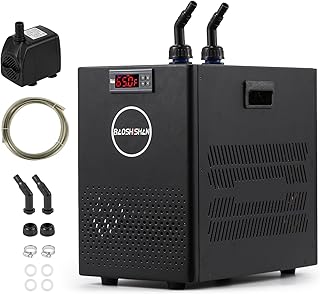 BAOSHISHAN Aquarium Chiller 26gal Aquarium Cooler 1/13 HP Water Chiller for Aquarium with Compressor Refrigeration Quiet Design Chiller for Fish Tank Axolotl
