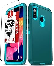LeYi for Samsung Galaxy-A10E Phone Case【𝐍ot 𝐅it 𝐀𝟏𝟎】: with Tempered Glass Screen Protector Unlocked Mobile Cell Phones Heavy Duty New Covers Men Teen Girls Fundas para A 10E Samsung A10E Phone, Teal
