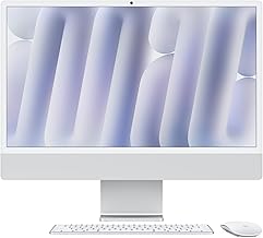 Apple 2024 iMac Air with Apple M4 chip 8-core, 24-inch, 16GB RAM, 256GB SSD Storage Silver (Renewed)