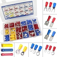 300 PCS Insulated Wire Electrical Connectors - Butt, Ring, Spade, Quick Disconnect - Crimp Terminals Connectors Assortment Kit