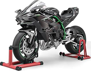 1/6 Scale Motorcycle Compatible with Kawasaki Ninja H2R Motorcycle Model Kit Die Cast Metal Racing Motorcycles Model for Kawasaki H2R Collectible Model Motorcycles Spray