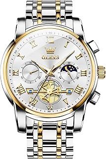 Watches Men Waterproof Luxury Big Face Mens Watch Stainless Steel Quartz Analog Dress Watches for Men Luminous Multifunction Man Watch Relojes De Hombre