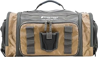 Heavy Duty Fishing Tackle Duffle Bag, Solid Brown Elements, 3700