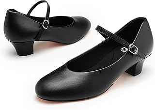 1.5" Character Shoes for Women Dance Shoes Stylish Ankle Strap for Ballroom Salsa Tango Flamenco Latin