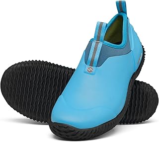Waterproof Garden Shoes for Women Neoprene Slip-On Rubber Rain Footwear Short Ankle Booties