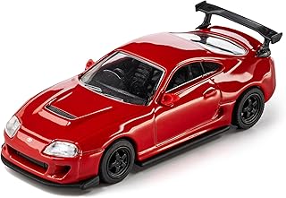 Majorette Collection – 1995 Toyota Supra 1:64 Die-Cast Model Car with Rubber Tires & Display Case, for Collectors & Adults
