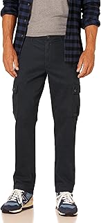Men's Slim-Fit Stretch Cotton Twill Cargo Pants (Available in Big & Tall)