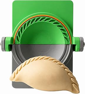 Empanada Maker Press Traditional Crimp, Samosa Maker, Gyoza Maker, Empanadas Maker Press, Sellador De Empanadas, Molde Para Hacer Empanadas, Dumplings Maker | PETG | Made in USA, 5.5 Inch.