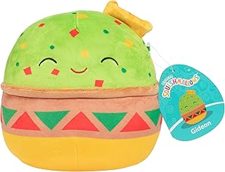 Squishmallows Original 8 Inch Gideon The Fiesta Guacamole Avocado Plush – Official Jazwares Food Squad Stuffed Animal – Soft Squishy Collectible Cute Food Toy – Gift for Kids, Boys & Girls