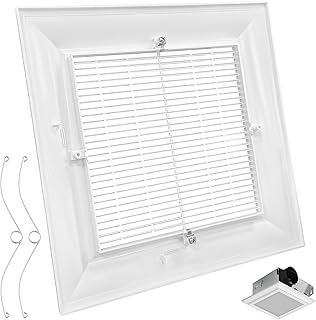 13" x 13" Bathroom Exhaust Vent Fan Grille Cover Replacement Parts Fits for Panas-onic FV-GL3TDA，FV-0511VQ1, FV-1115VQ1
