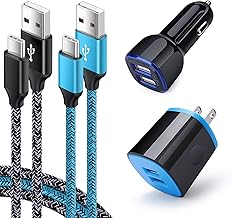 USB C Charger Set for Samsung Galaxy A17 A16 A15 A14 5G S26 Ultra S25 FE S24 A51 A11 A10e S23 S22 S21 A13 A20 A21 A50, USB Wall Charging Block Cube, Car Charger Adapter 6ft Type C Fast Charging Cable