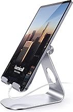 Lamicall S1 Tablet Stand, Adjustable Tablet Holder - Desktop Stand Dock Holder for 4-13" Tablet, iPad Pro 11, 9.7, 10.5, 12.9 Air Mini, Kindle, Tab, Switch, Viral Podcast Video Office Desk Accessories