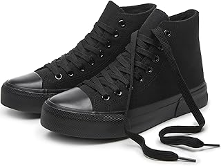 High Top Sneakers for Women Classic High Tops Canvas Shoes Lace up Women's Fashion Sneaker